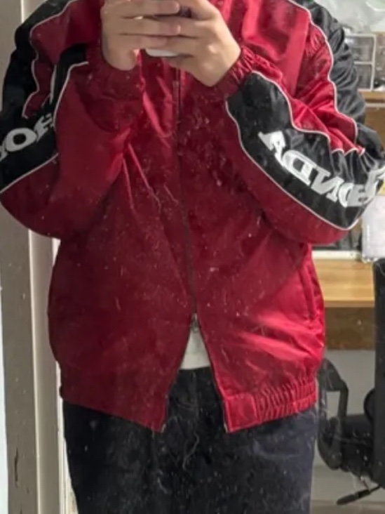 Honda Racing Blouson_Red 착용 스타일