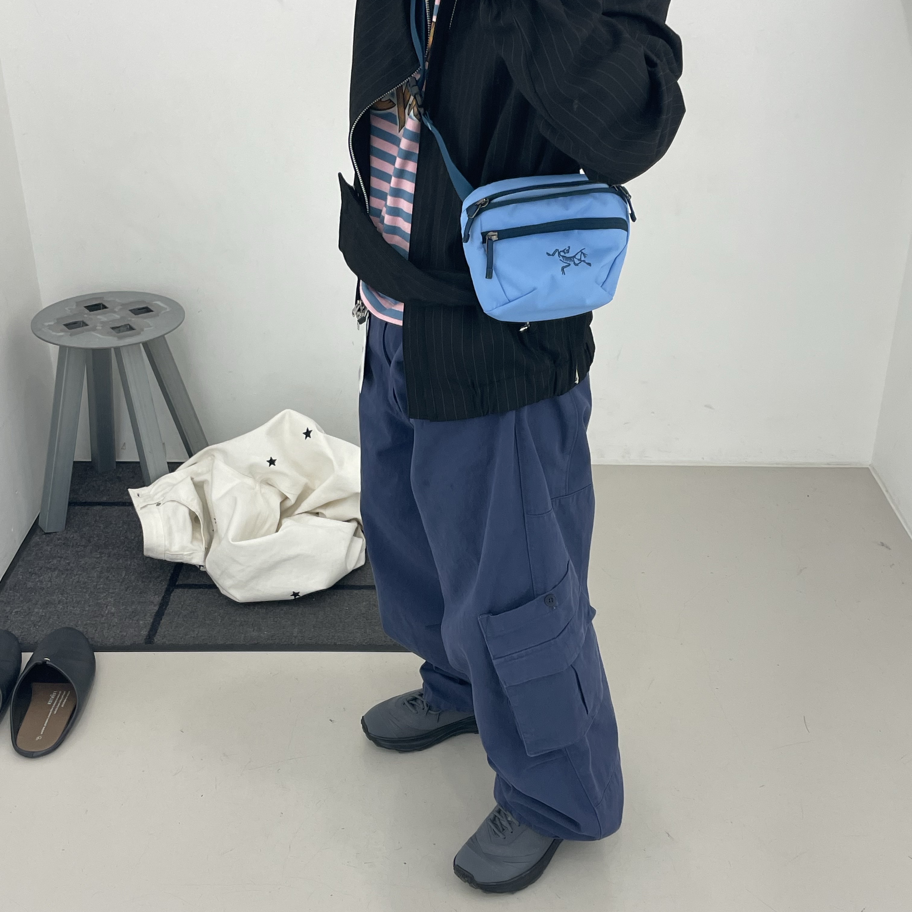 Descente x Hatchingroom Z02 Trail Running Shoes Gray 착용 스타일 - 1