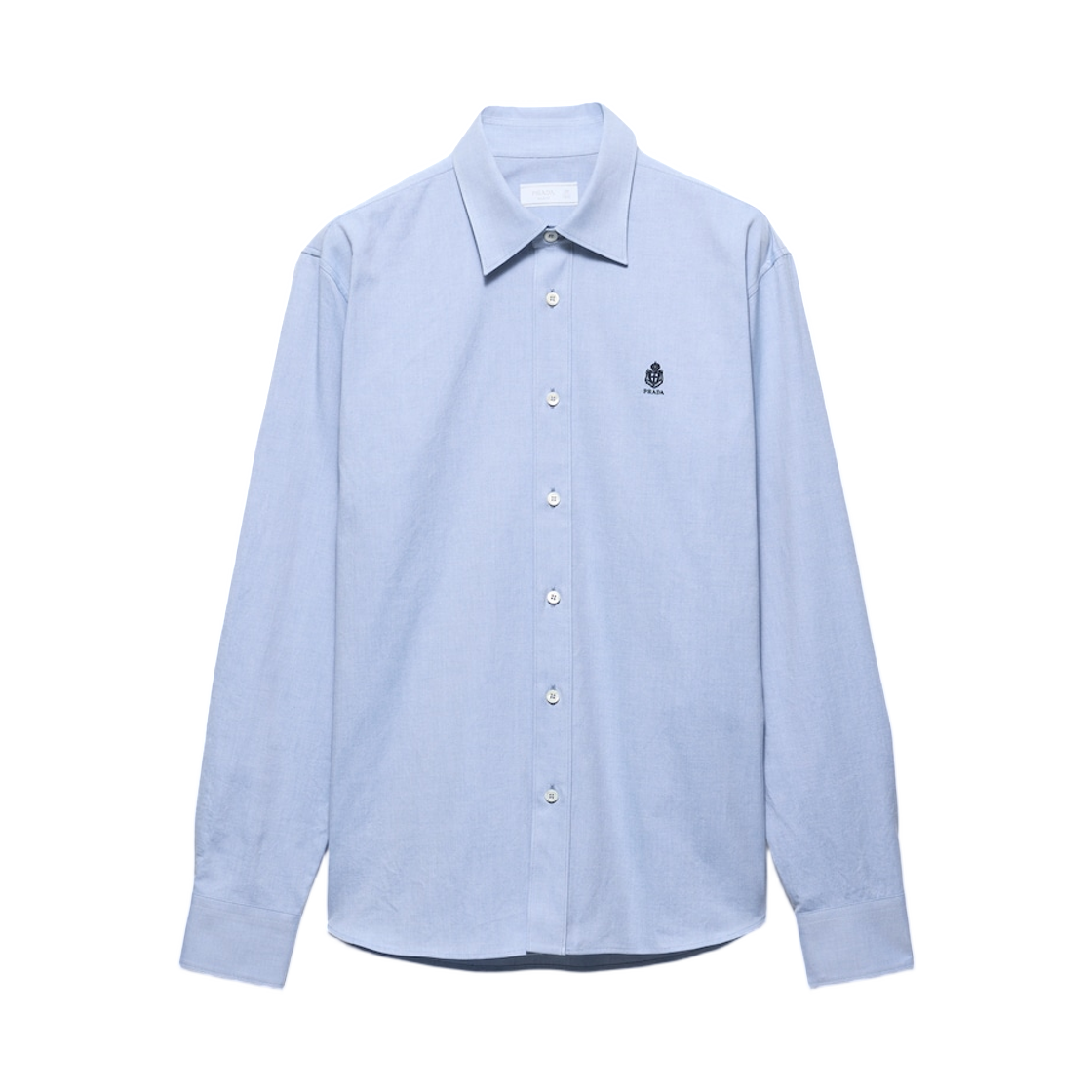 UCN666-1926-F0076 Prada Cotton Shirt Light Blue