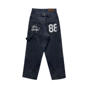 LAN ARCHIVE 0126 88 Star Wide Denim Pants - Indigo