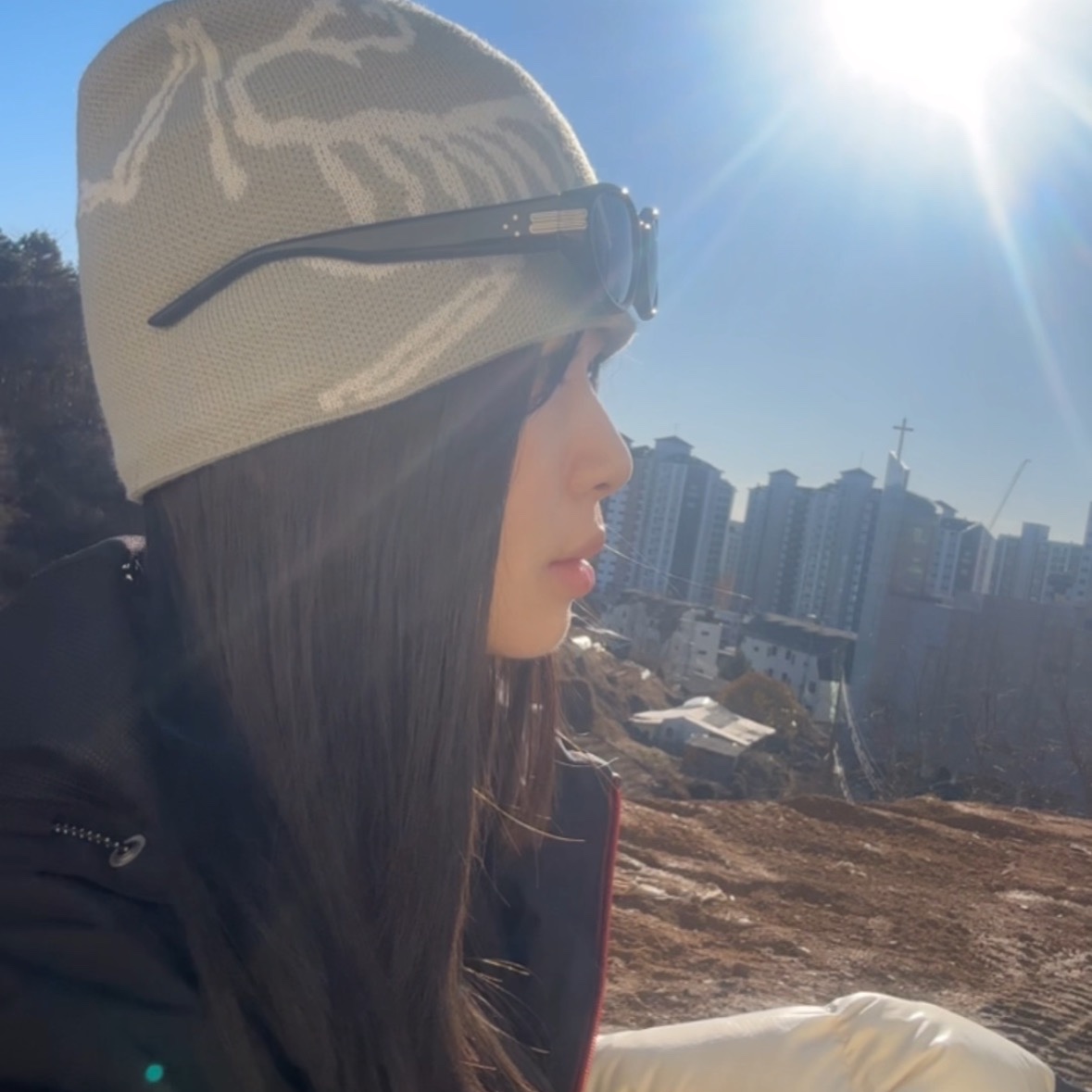 Arc'teryx Bird Head Toque Habitat, Gentle Monster Kiko 01 Black Black 착용 스타일