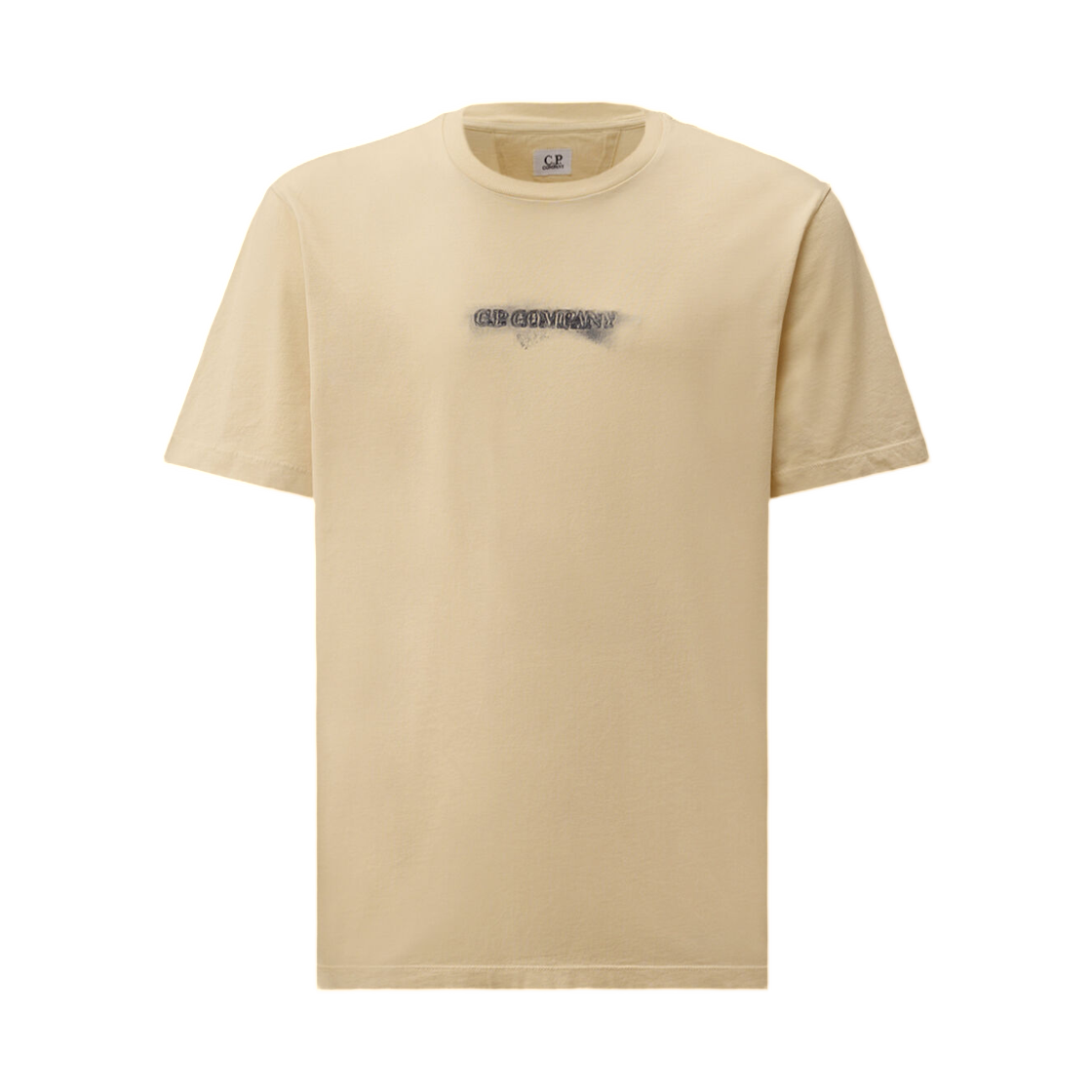 C.P. 컴퍼니 24/1 저지 숏슬리브 로고 티셔츠 프로즌 듀 화이트 - 26SS(C.P. Company 24/1 Jersey Short Sleeve Logo T-Shirt Frozen Dew White - 26SS) - 1