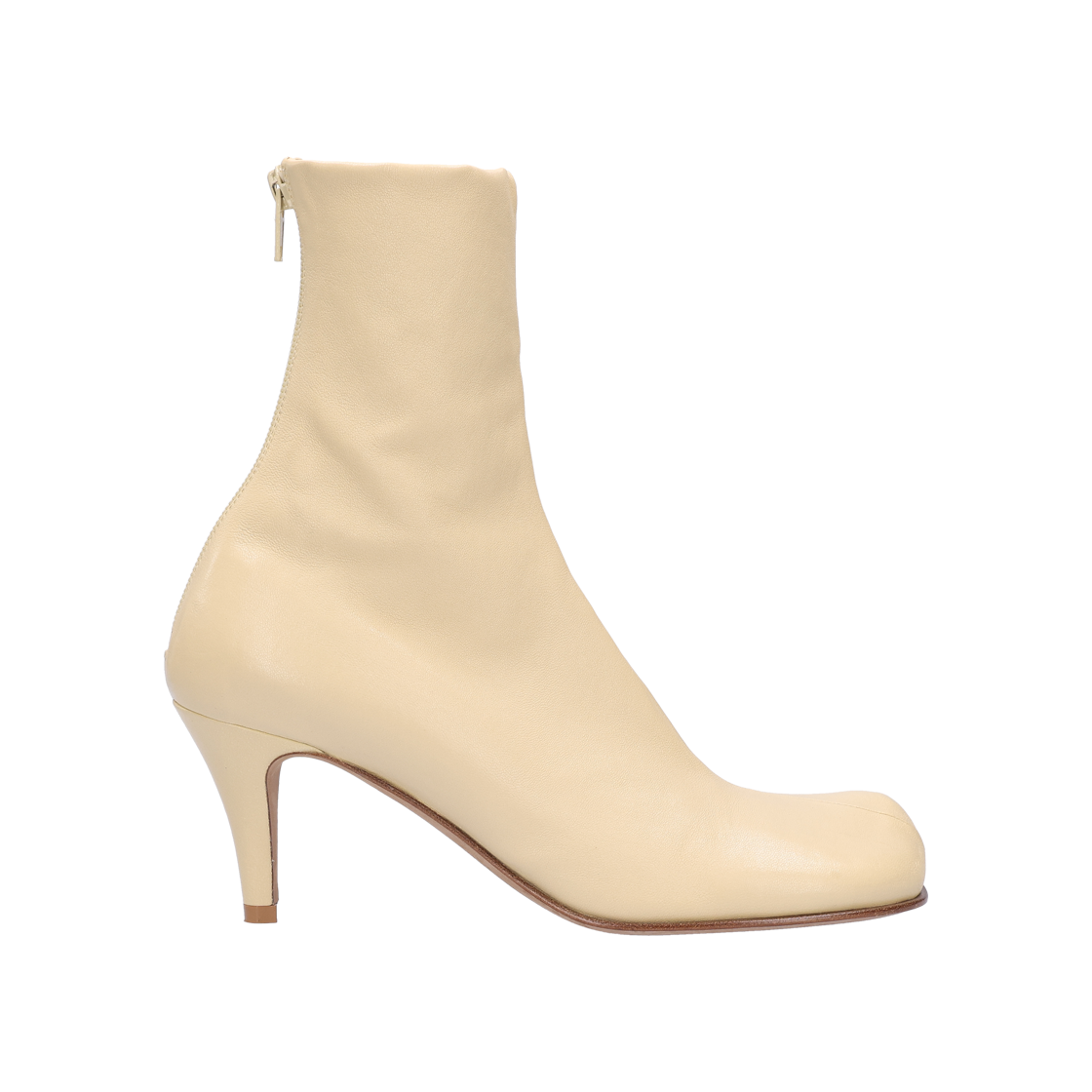 ITT6NGHWRJDB Bottega Veneta 610238 Block Ankle Boots in Ivory, Size 37