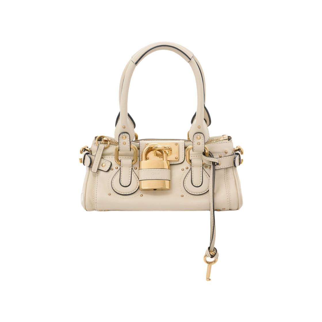 끌로에 스몰 패딩턴 백 그레인드 레더 클라우디 크림(Chloe Small Paddington Bag in Grained Leather Cloudy Cream)