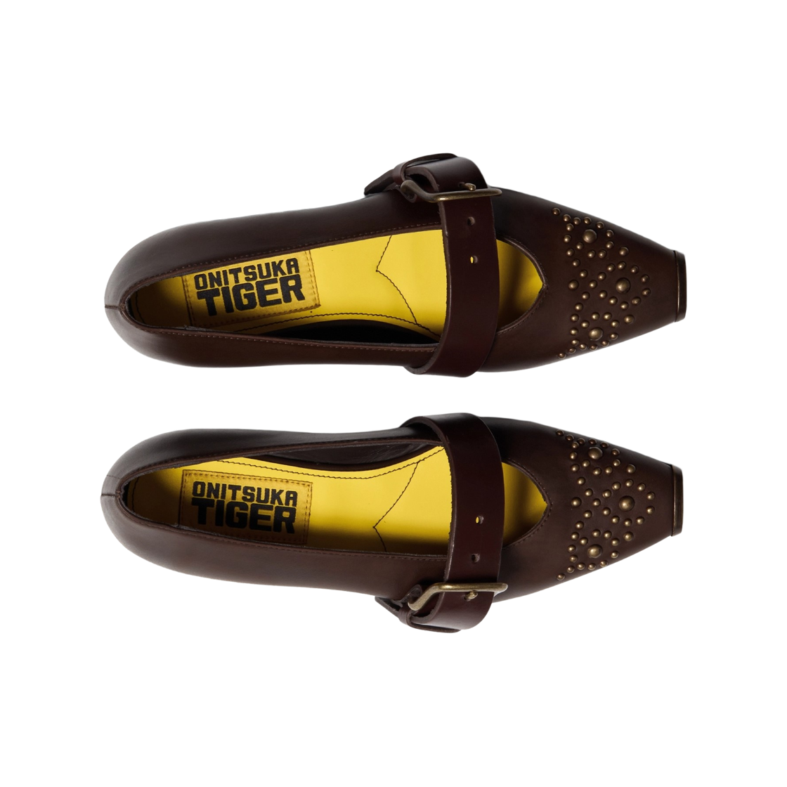 오니츠카 타이거 타이거 발레리나 스터드 브라운 스톰 퓨어 골드(Onitsuka Tiger Tiger Ballerina Studs Brown Storm Pure Gold) - 2