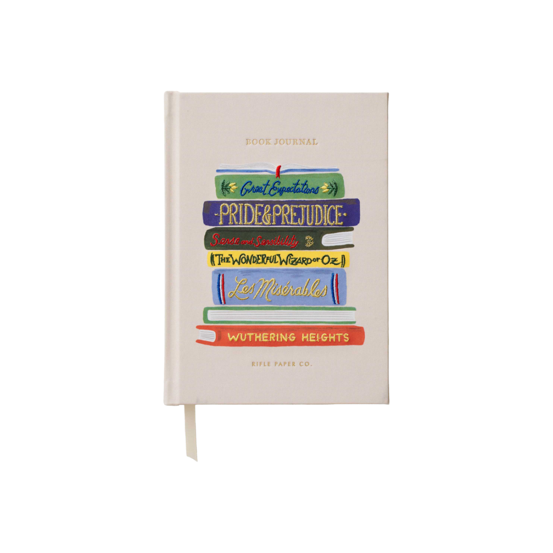 라이플페이퍼 Book Club 자수 북 저널(RIFLE PAPER CO. Book Club Embroidered Book Journal)