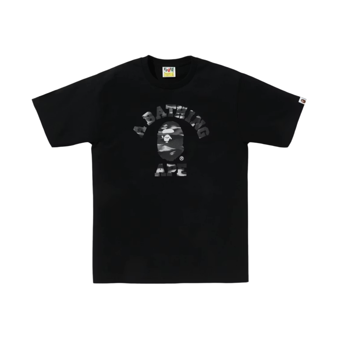 - BAPE Screen Camo College T-Shirt Black Black