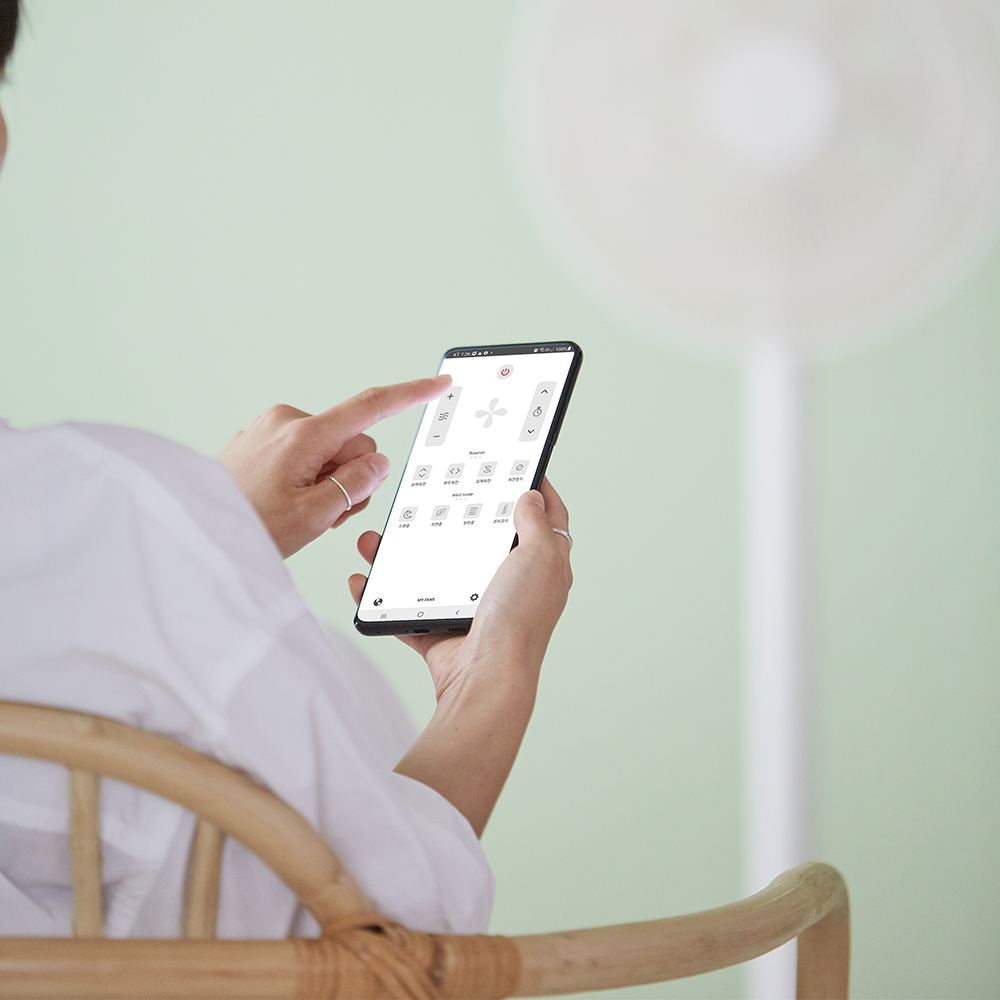 르젠 무선 앱연동 BLDC 입체회전 써큘레이터 선풍기 CZ [화이트](Lezen Wireless App-Connected BLDC 3D Rotating Circulator Fan CZ [White]) - 5