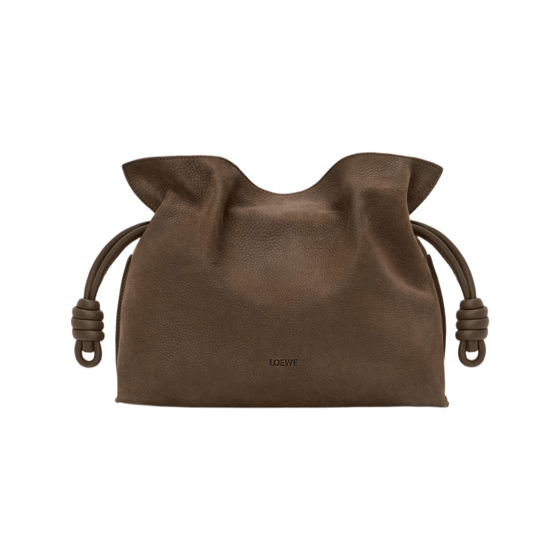 로에베 미디움 플라멘코 클러치 그레인드 누벅 툰드라(Loewe Medium Flamenco Clutch In Grained Nubuck Tundra)