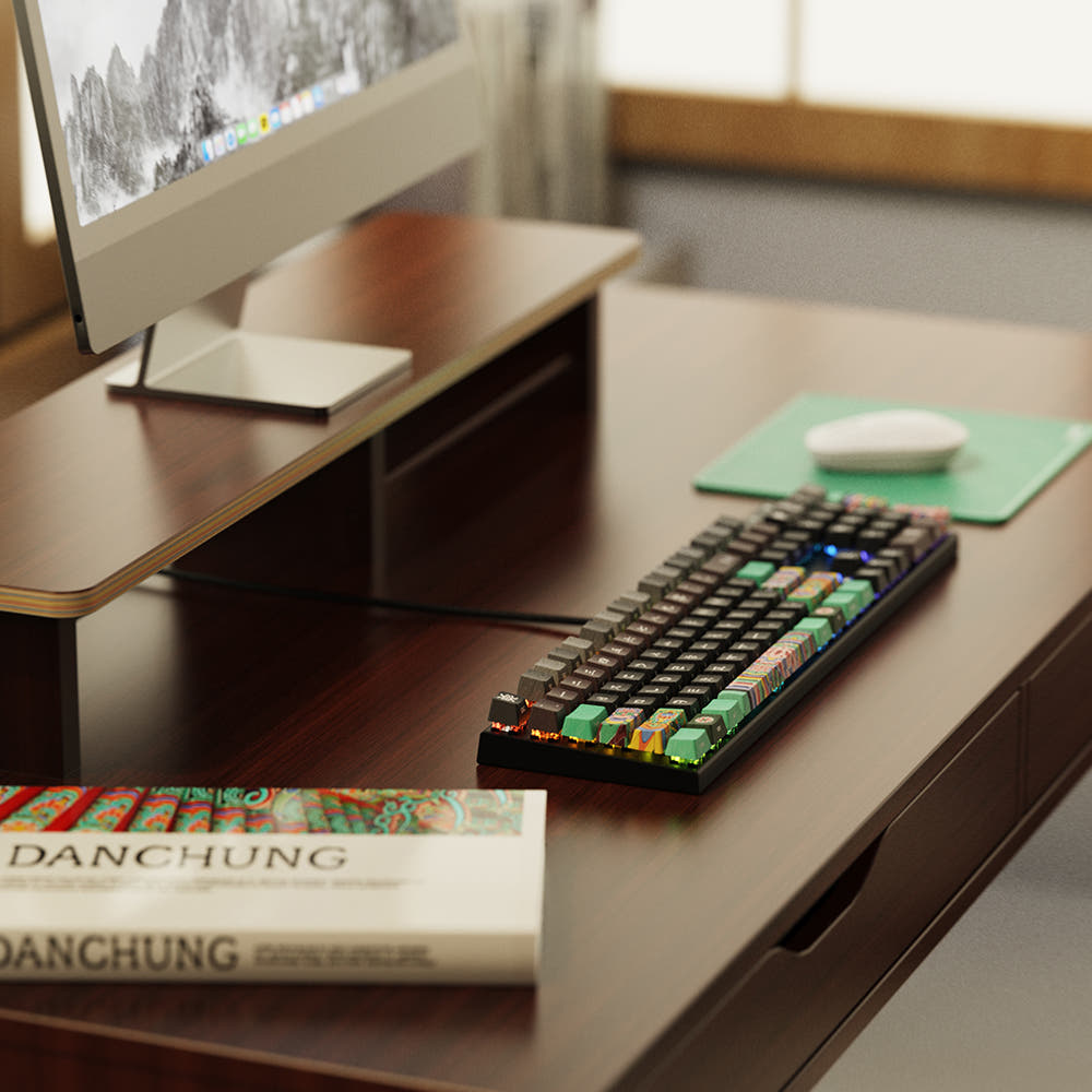 시이닷 블랙 단청 유선 LED 기계식 키보드 한국의 미(C.e.dot Dancheong Wired LED Mechanical Keyboard) - 3