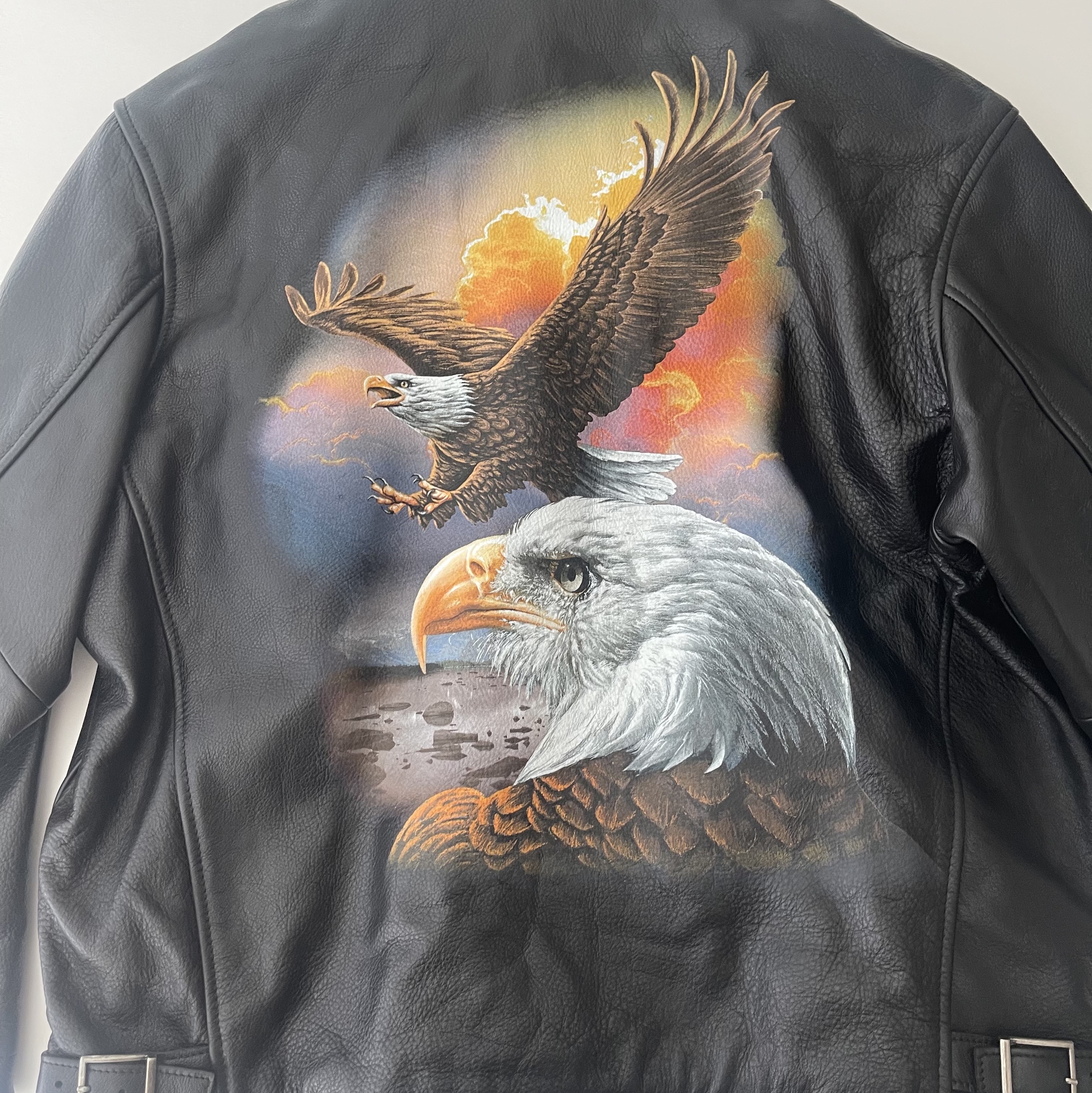Supreme x MM6 Maison Margiela x Schott Eagle Leather Jacket Black - 26SS 착용 스타일 - 1
