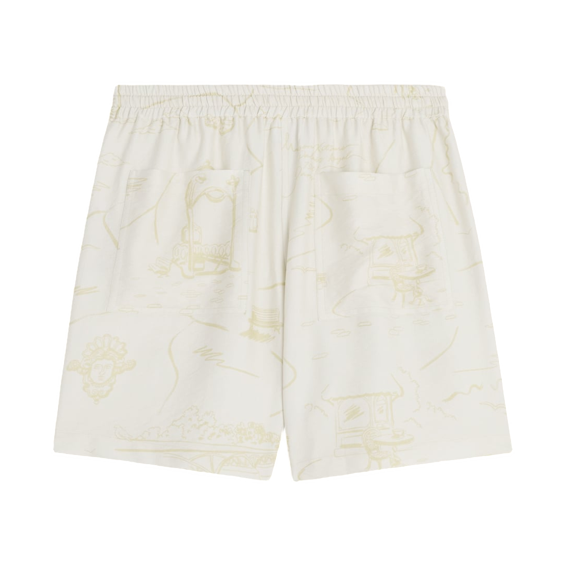 메종 키츠네 라이트웨이트 쇼츠 노블 베이지 스트로우(Maison Kitsune Lightweight Shorts Noble Beige Straw) - 2
