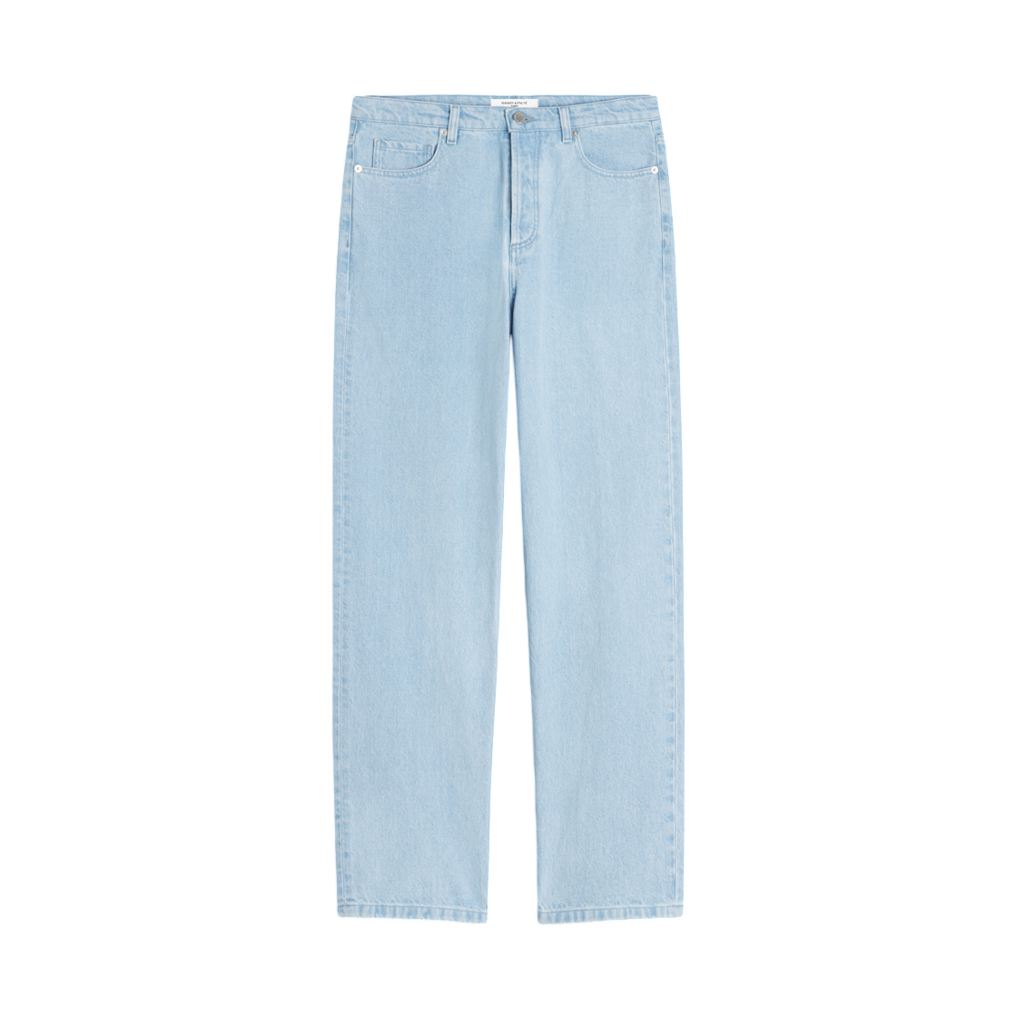 QM01102WD4022-0489 Maison Kitsune Wide Jeans Light Washed Indigo