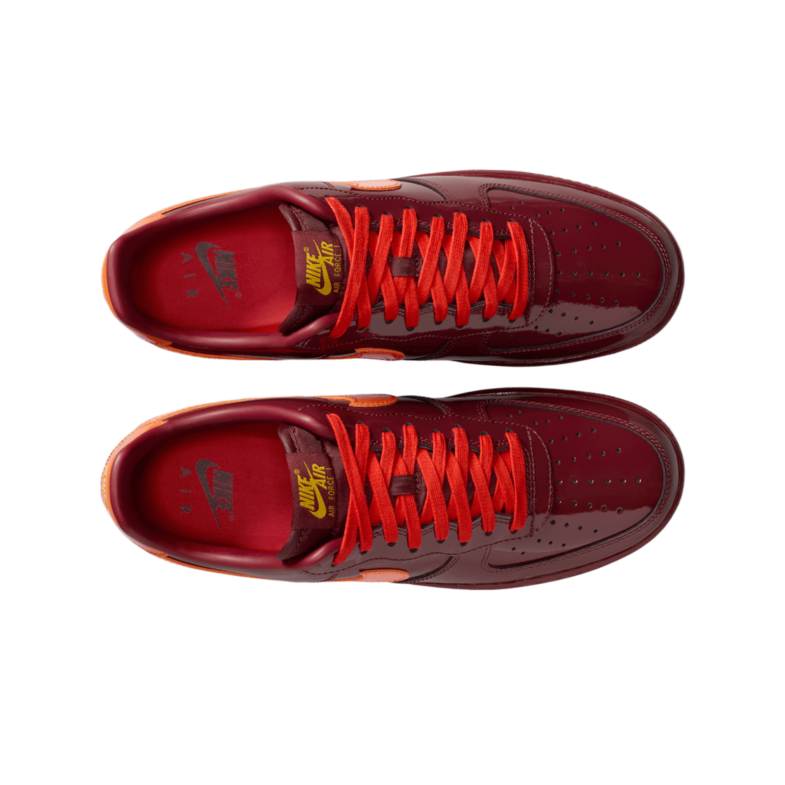 나이키 에어포스 1 로우 다크 팀 레드 앤 세이프티 오렌지(Nike Air Force 1 Low Dark Team Red and Safety Orange) - 2