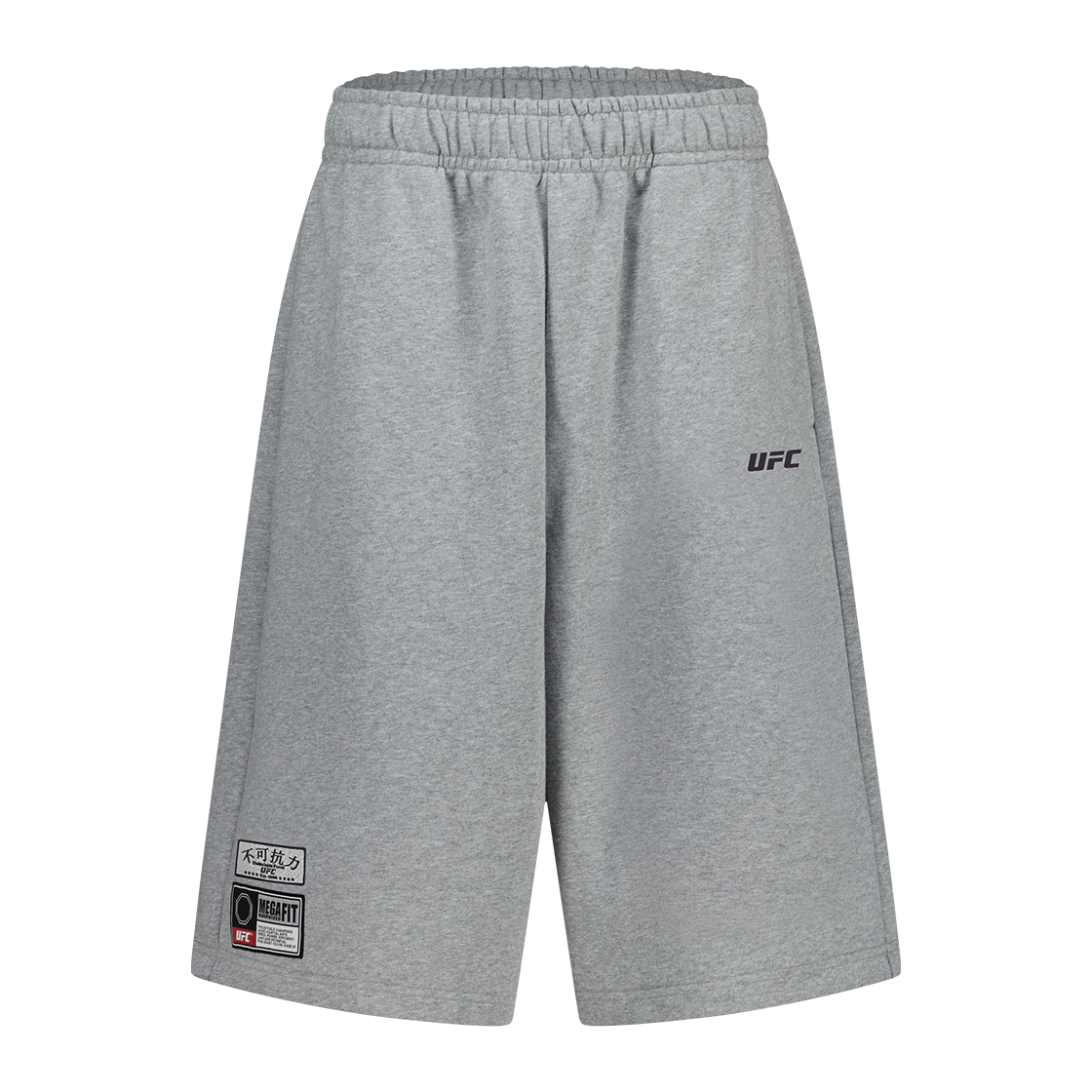 유에프씨 스포츠 불가항력III 메가핏 버뮤다쇼츠 멜란지 그레이 U2SPX2304MG(UFC SPORT Undeniable Force Iii Mega Oversized Fit Bermuda Shorts Melange Grey) - 2
