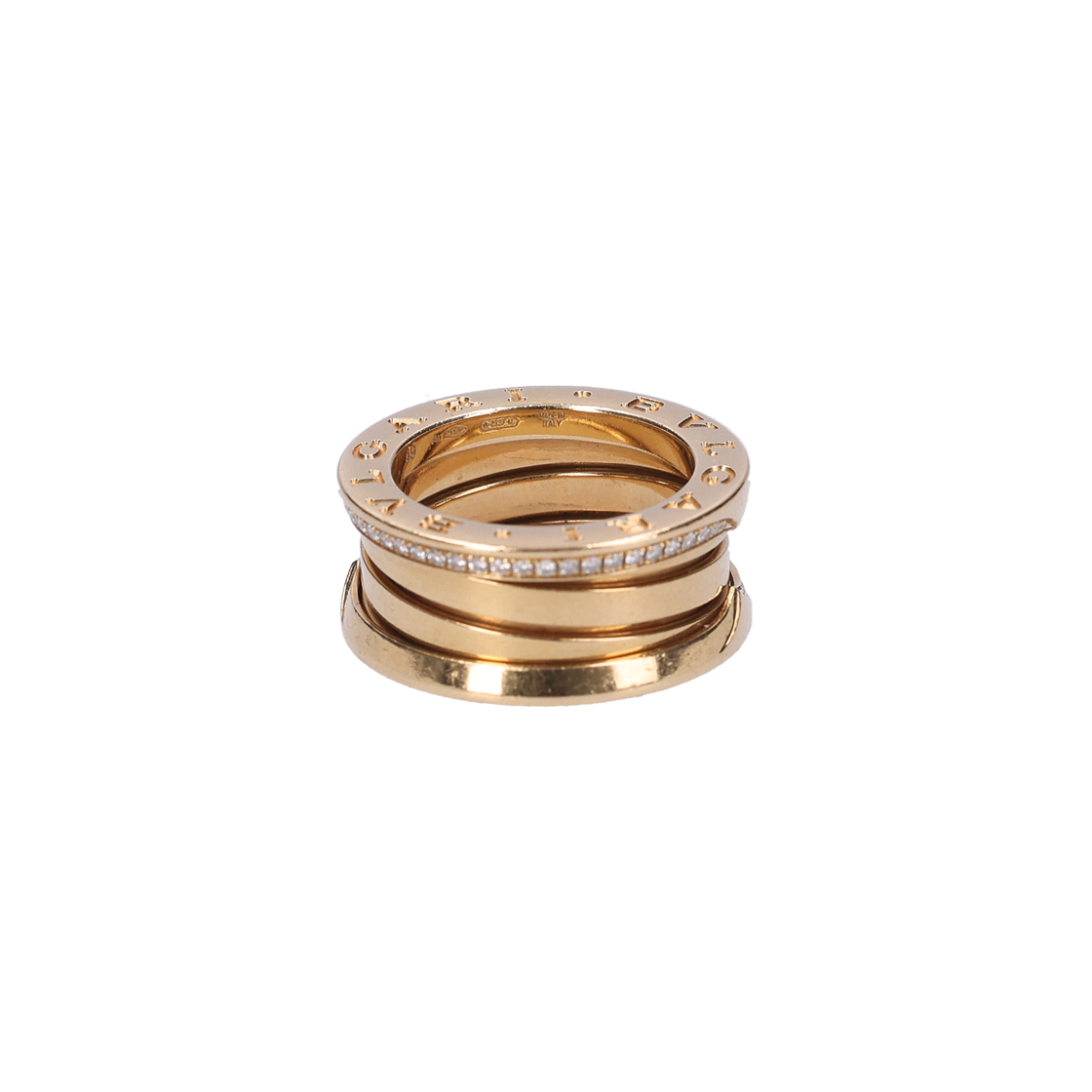 불가리 359155 비제로원 링 18K 옐로우 골드 & 다이아몬드 49(Bulgari B.Zero1 Ring 18K Yellow Gold & Diamond 49) - 1