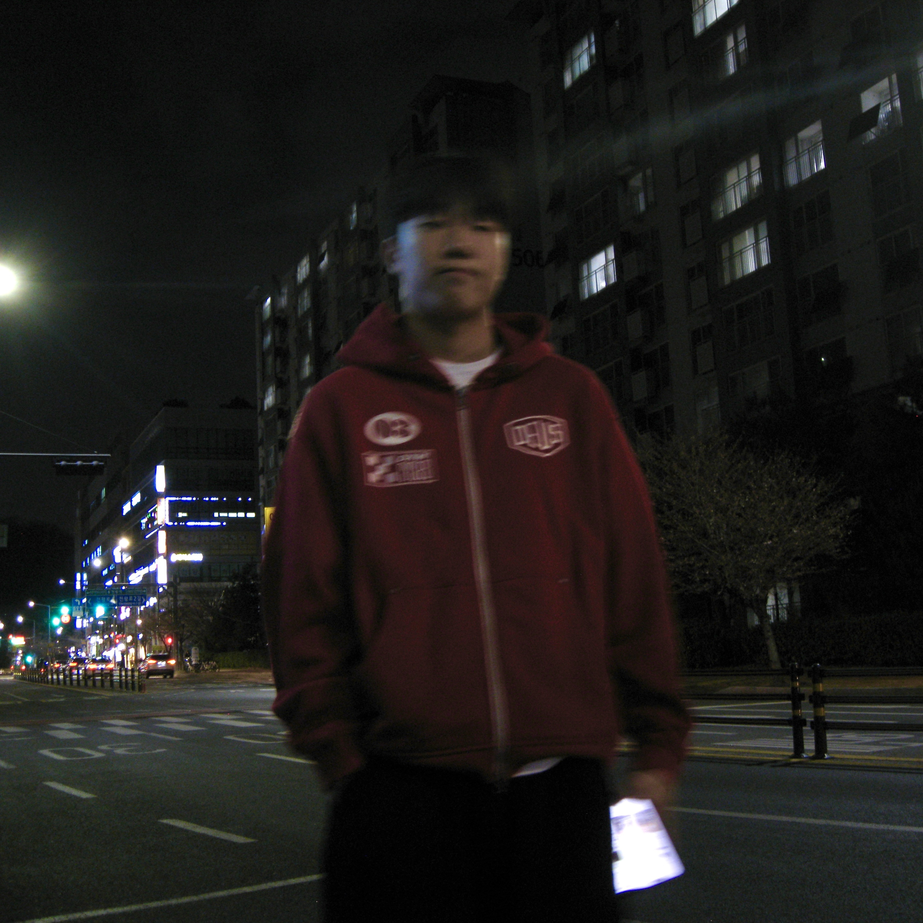 Deus Ex Machina Custom Zip Hoodie Red 착용 스타일 - 2