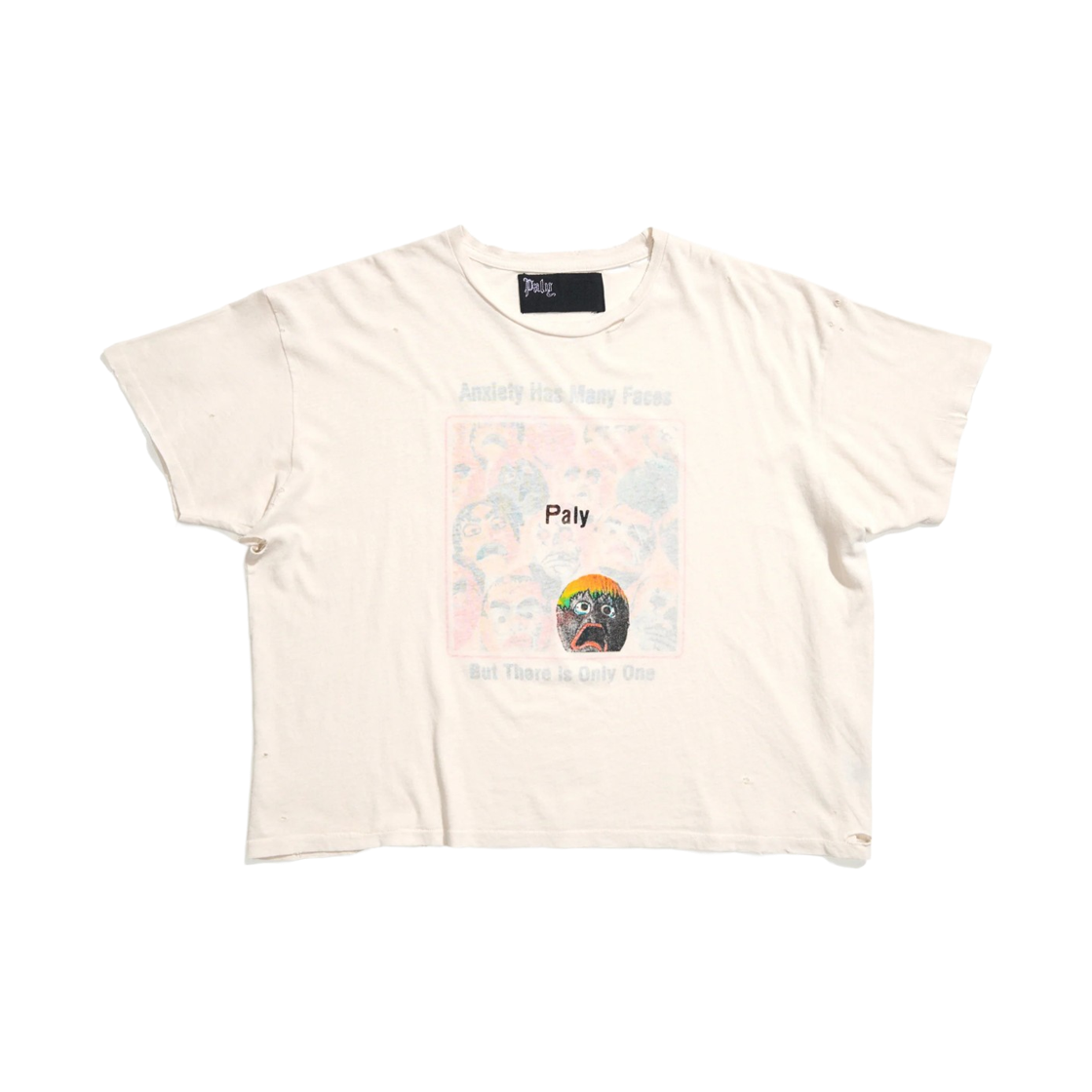 팔리 할리우드 앤사이티 티셔츠 화이트(Paly Hollywood Anxiety T-Shirt White) - 1
