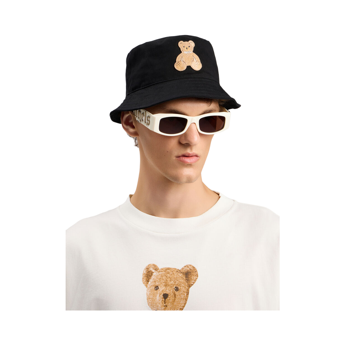 팜엔젤스 베어 버킷 햇 - 블랙 브라운(Palm Angels Bear Bucket Hat Black Brown) - 3