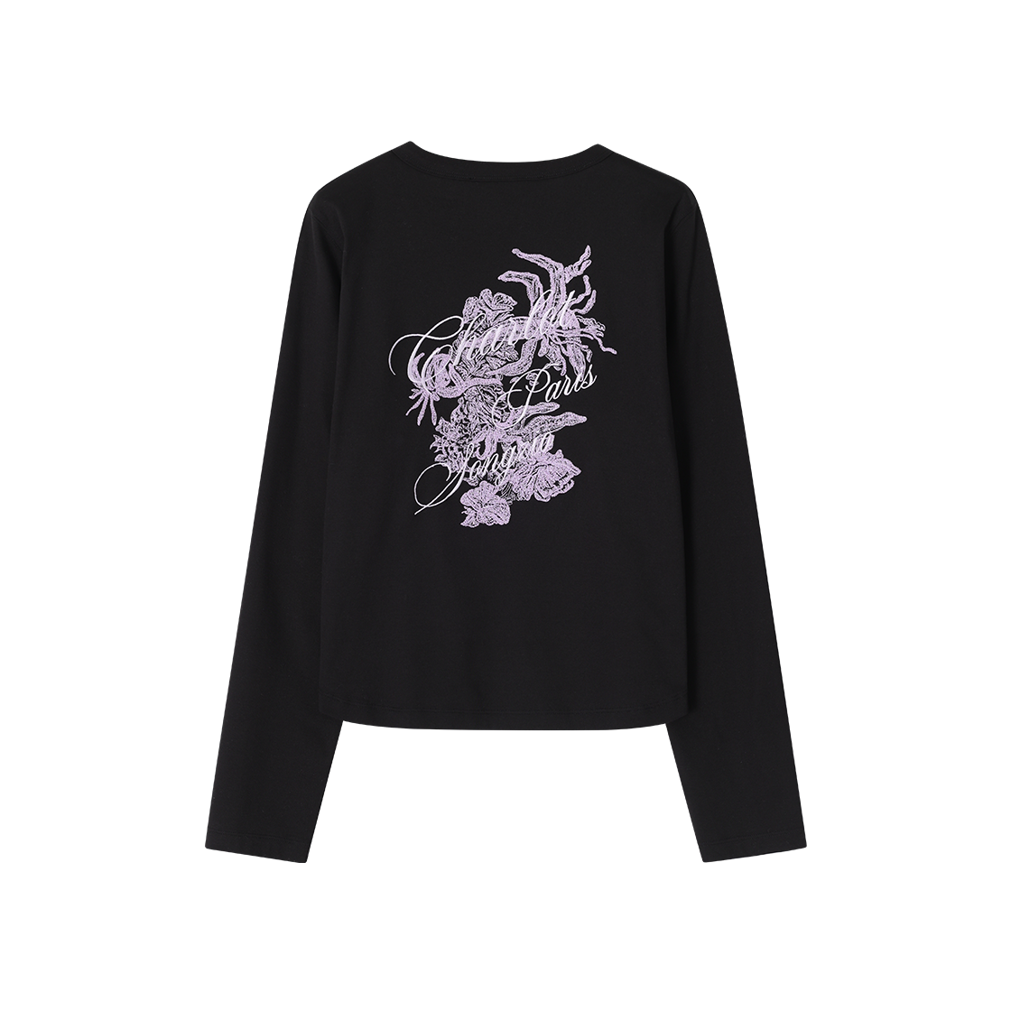 (W) 송지오 컬렉션 플뢰르 엠브로이드 롱슬리브 블랙((W) SONGZIO COLLECTION Fleur Embroidered Long Sleeve Black) - 2