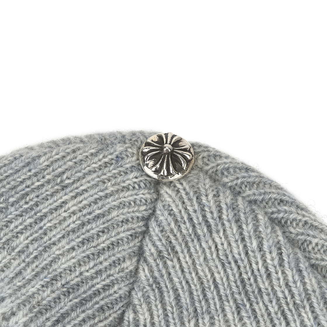 크롬하츠 빅 대디 캐시미어 비니 그레이(Chrome Hearts Big Daddy Cashmere Beanie Grey) - 4