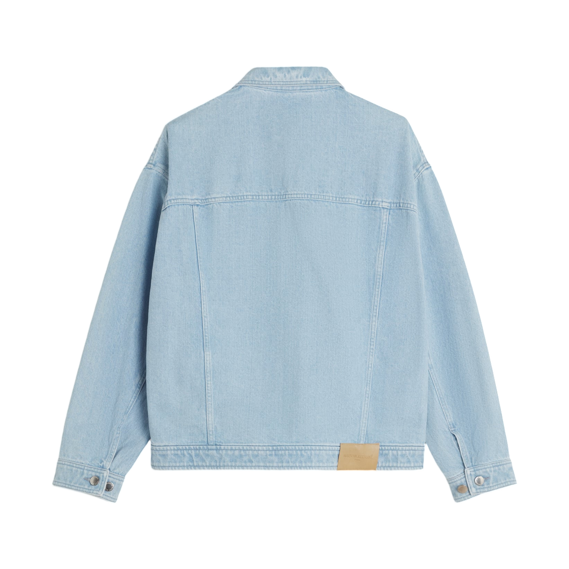 메종 키츠네 지퍼 데님 자켓 라이트 워시드 인디고(Maison Kitsune Zipped Denim Jacket Light Washed Indigo) - 2