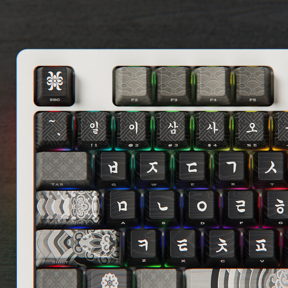 시이닷 모노 단청 유선 LED 기계식 키보드 한국의 미(C.e.dot Mono Dancheong Wired LED Mechanical Keyboard) - 4