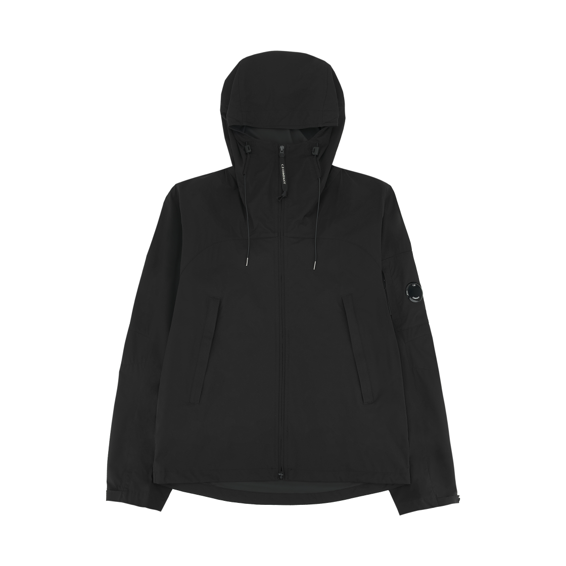 C.P. 컴퍼니 프로텍 렌즈 후드 자켓 블랙 - 26SS(C.P. Company Pro-Tek Hooded Lens Jacket Black - 26SS)