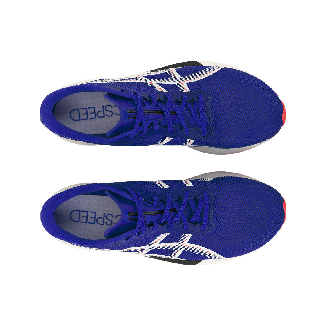 아식스 매직 스피드 5 코발트 버스트 화이트 - 2E 와이드(Asics Magic Speed 5 Cobalt Burst White - 2E Wide) - 5