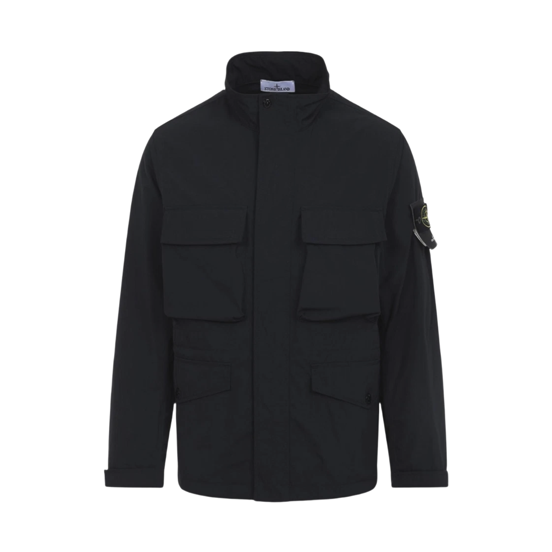 L1S154100034 S0026 V002 [15% 쿠폰] Stone Island 4100034 Wappen Patch Micro Twill Jacket Black - 26SS