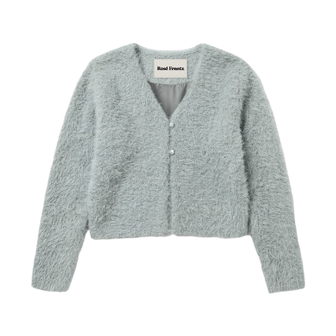RS26WCD101BGY Rosefrantz Boucle Knit Cardigan [Blue Gray]
