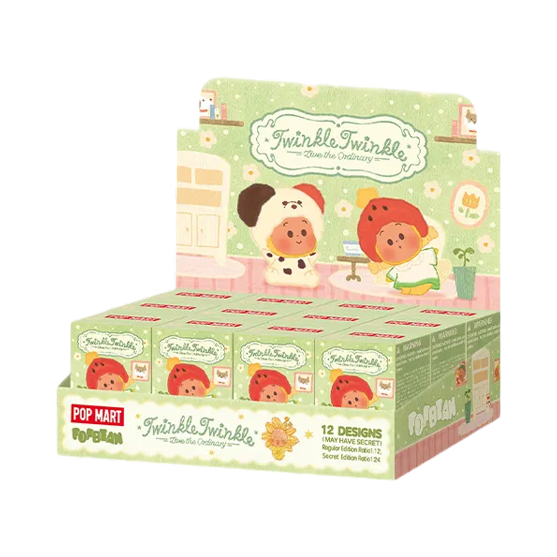 - Pop Mart POP BEAN Twinkle Twinkle Live The Ordinary Series Sealed Case (12 Blind Boxes)
