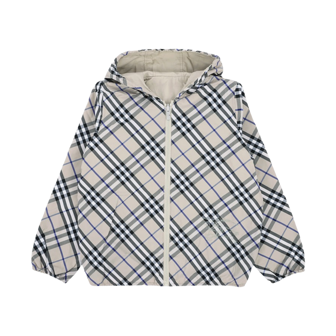 8088510 LICHEN 24F [15% 쿠폰] (Kids) Burberry Reversible Check Hooded Jacket Lichen