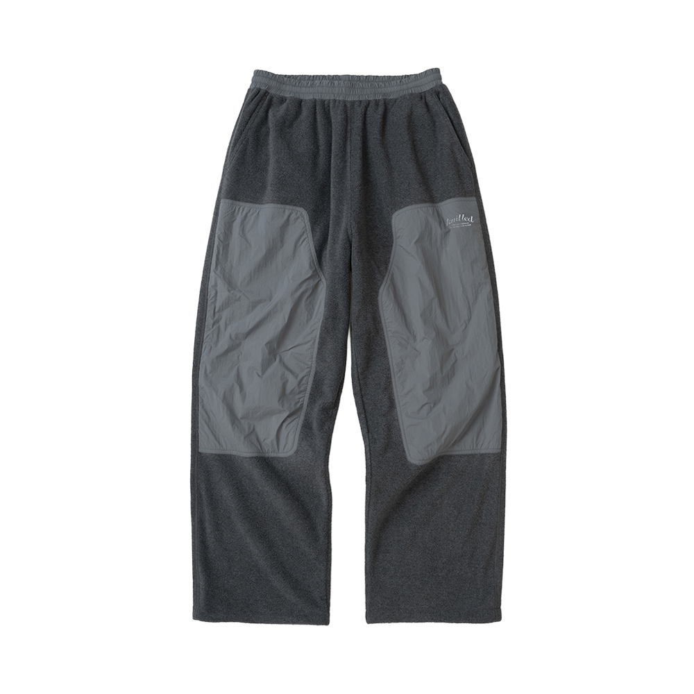 니티드 플리스 나일론 더블니 팬츠 차콜(Knitted Fleece Nylon Double Knee Pants Charcoal) - 1