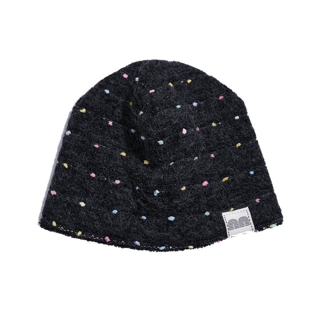 nn26ac20cc Not New nn Label Dot Stripe Beanie Charcoal