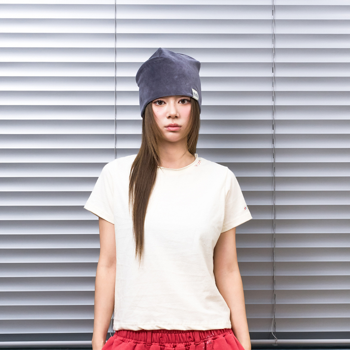 낫뉴 nn 라벨 벨루어 비니 그레이(Not New nn Label Velour Beanie Grey) - 2