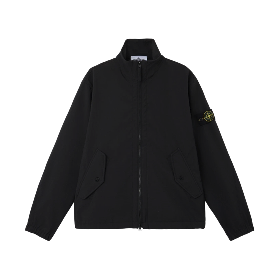 L1S154100022 S0A22 V002 [15% 쿠폰] Stone Island 4100022 Light Soft Shell-R E.Dye Technology In Recycled Polyester Stand Collar Jacket with Water- and Wind Resistant Membrane Black - 26SS
