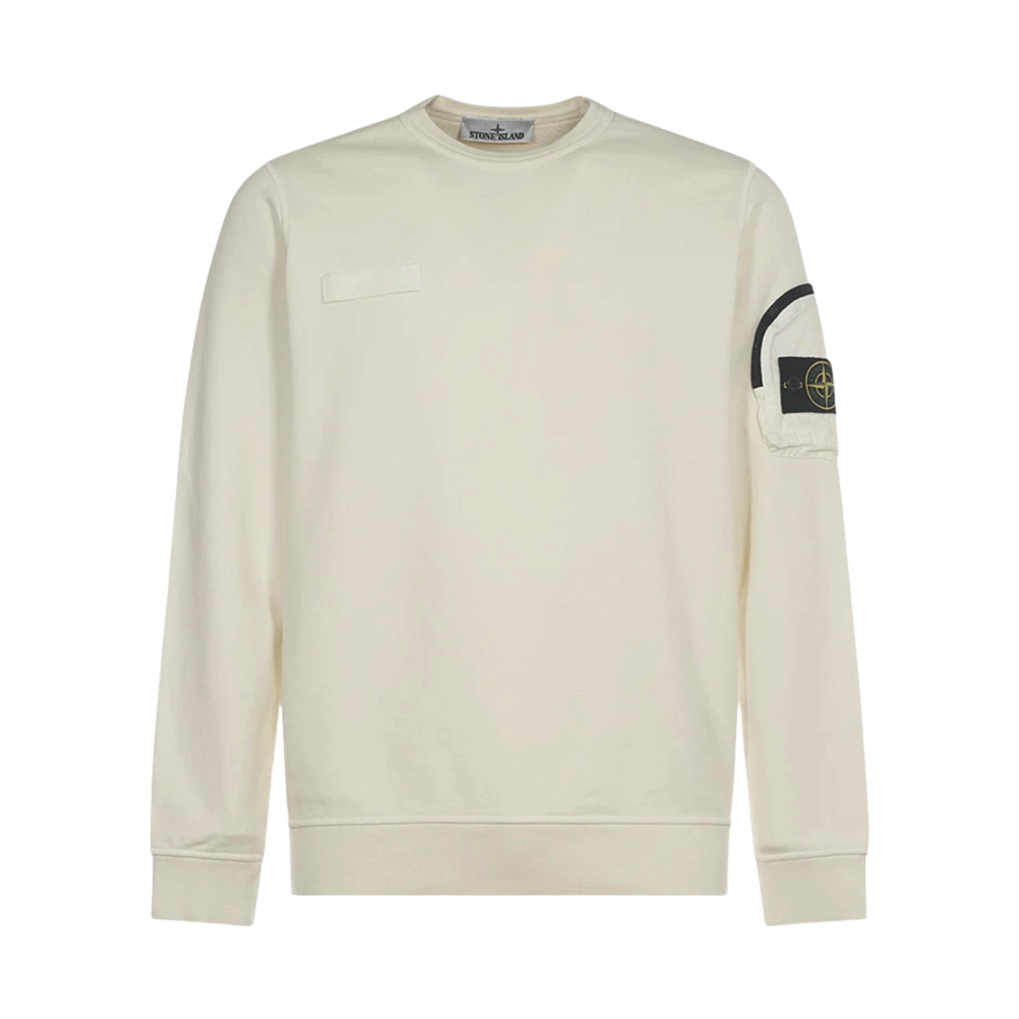 K1S156100003 S0123 V009 [15% 쿠폰] Stone Island 6100003 Cotton Fleece Crewneck Sweatshirt Ivory - 25SS