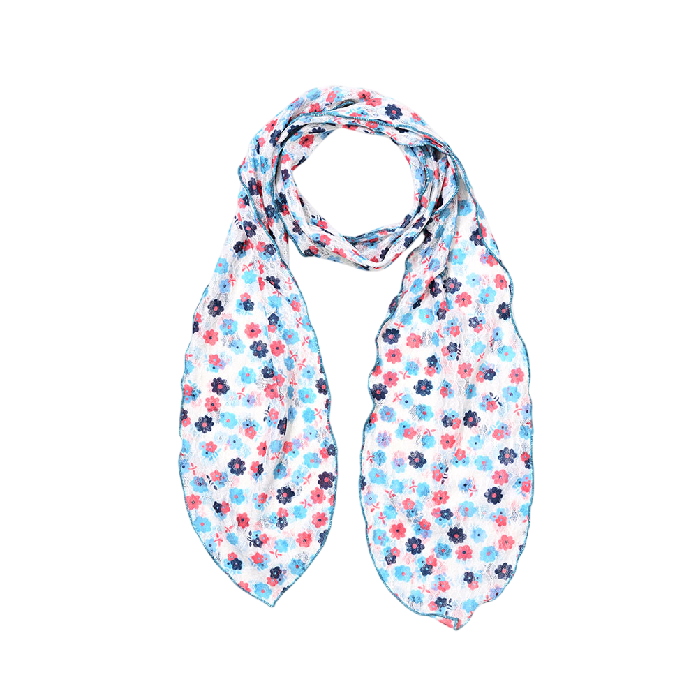 C265UASF01SB0FR MACNI French Rose Sallang Scarf Sky Blue