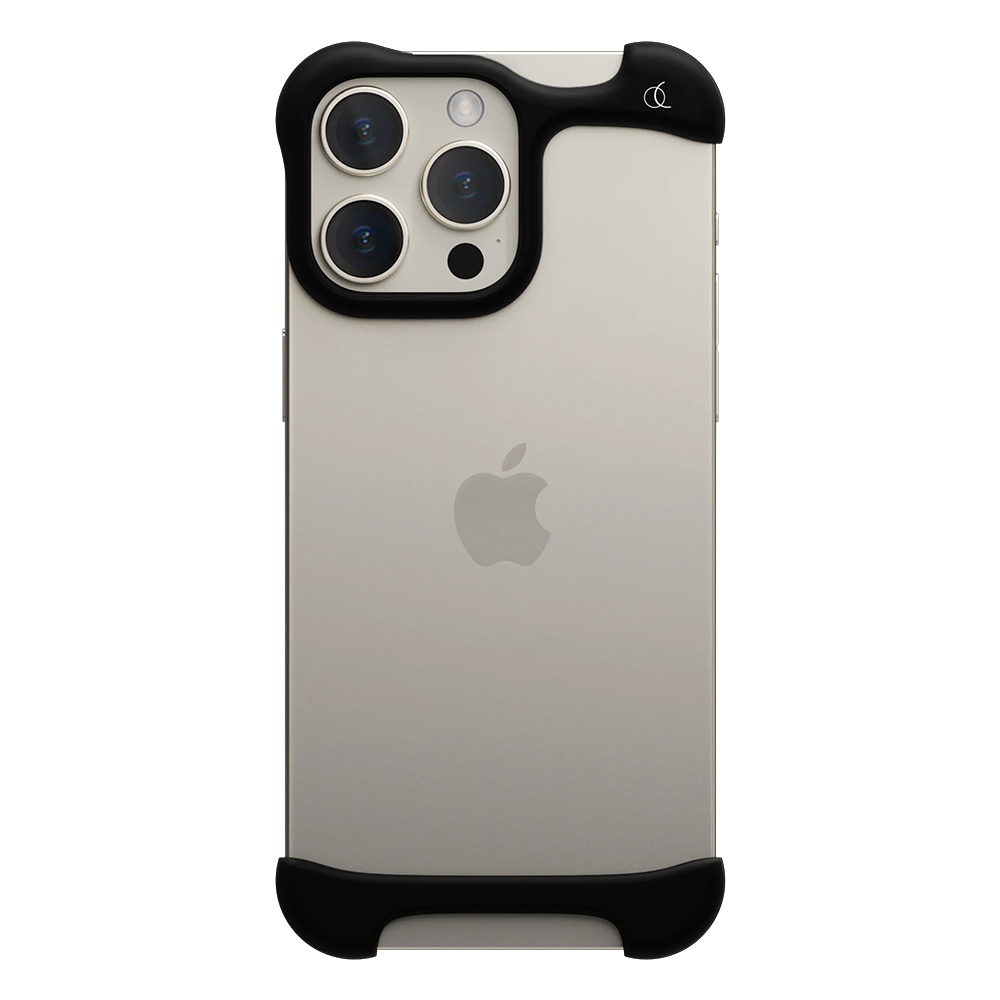 AP-MBK-APL-IP16STA-E Arc Pulse iPhone Aerospace Aluminum Bumper Case – Matte Black (iPhone 16 Series)