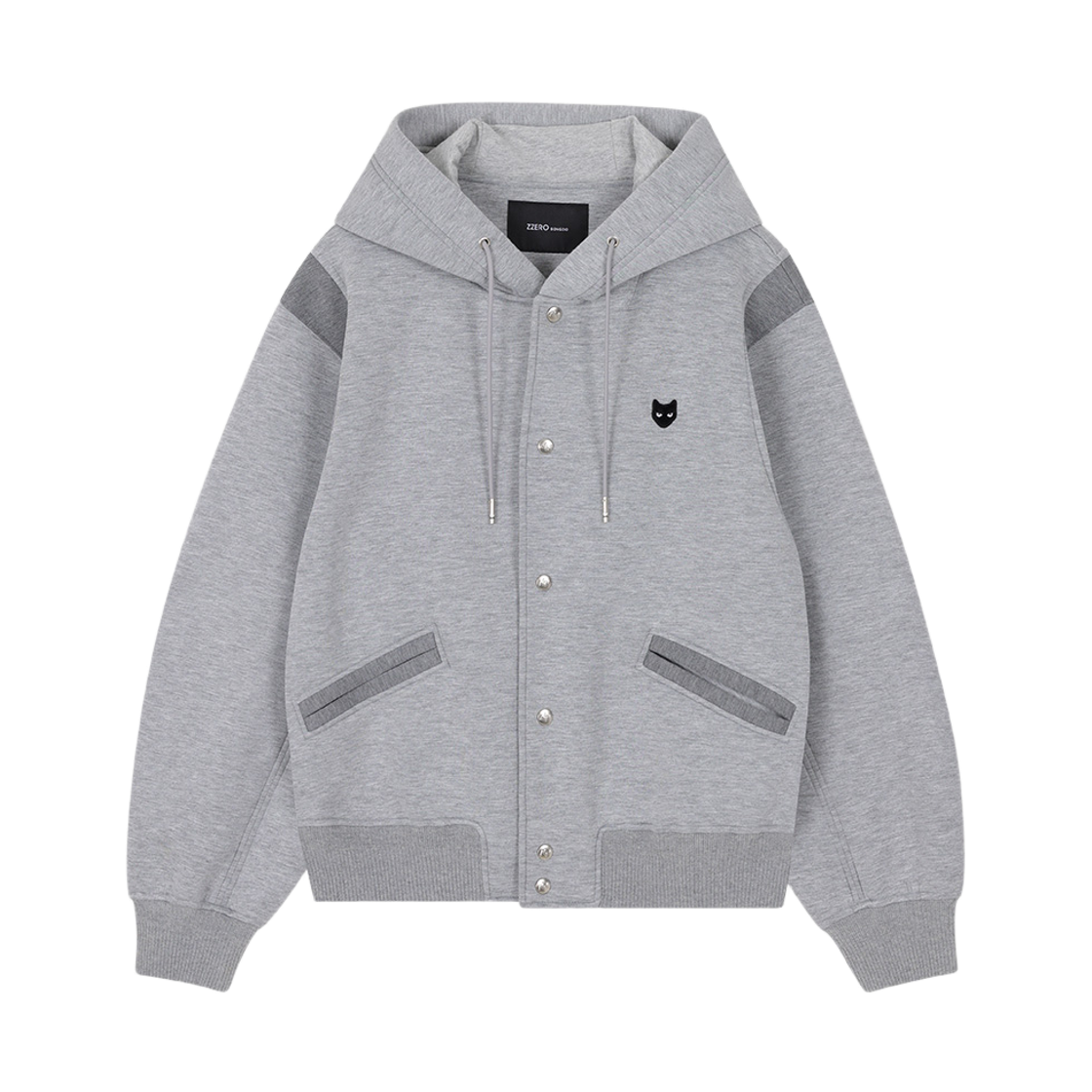 송지오 지제로 팬서 바시티 점퍼 멜란지 그레이(SONGZIO ZZERO Panther Varsity Jumper Melange Grey)