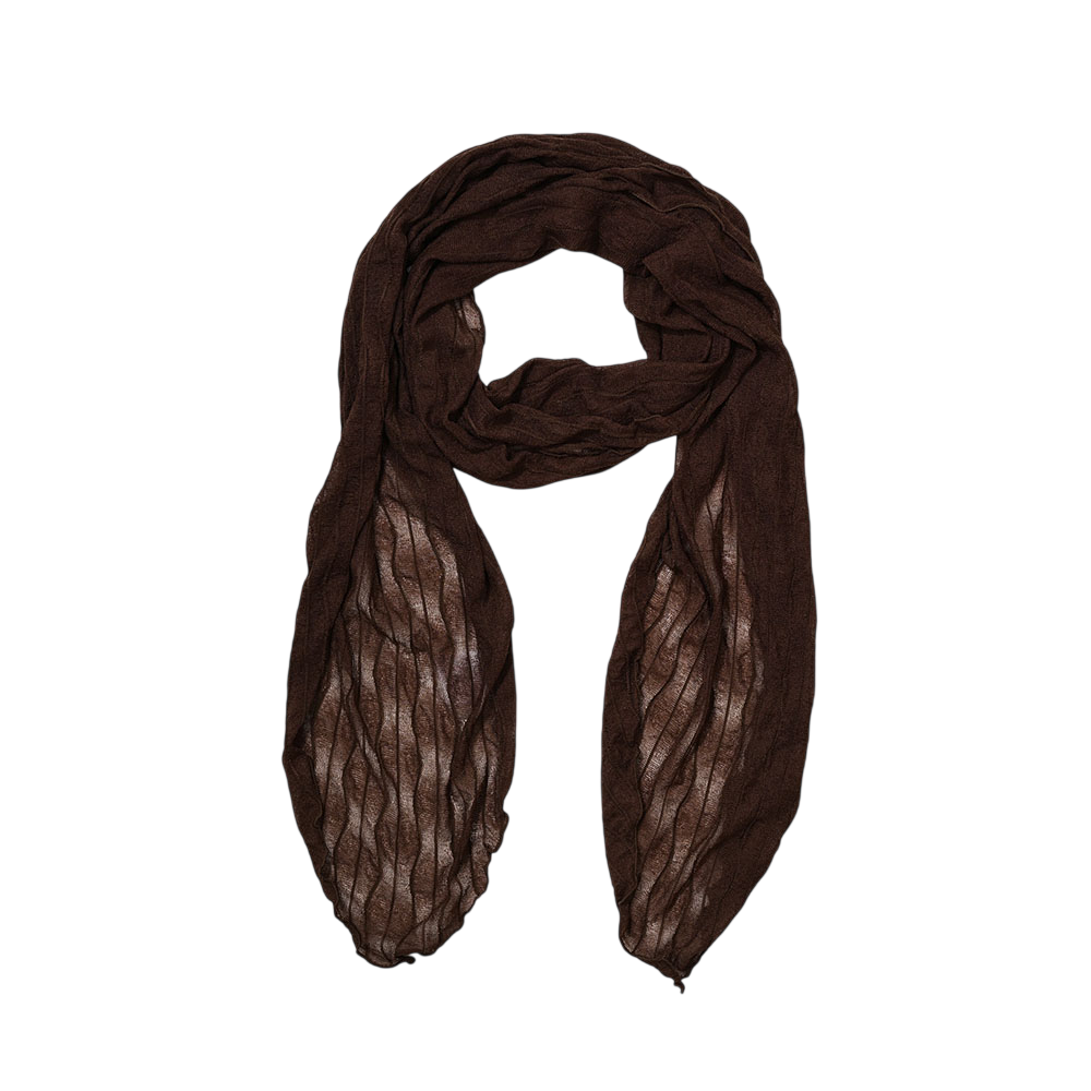 C265UASF01BR0FR MACNI Softy Cream Sallang Scarf Brown