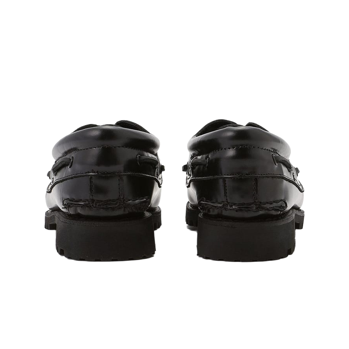 팀버랜드 어센틱 3 아이 러그 보트 슈즈 트리플 블랙(Timberland Authentic 3-Eye Rug Boat Shoes Triple Black) - 3