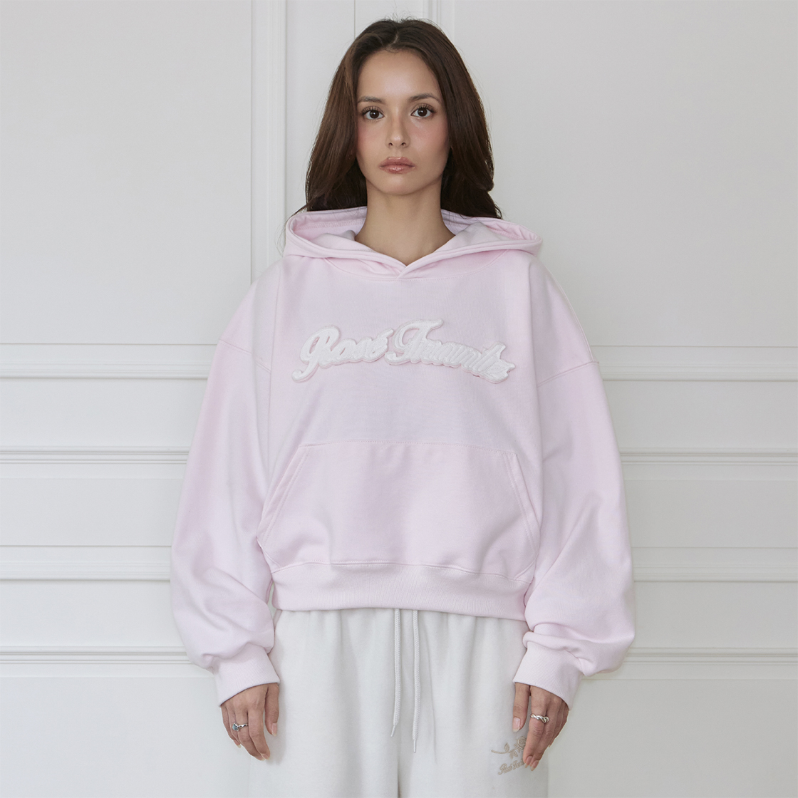로제프란츠 기모 아플리케 후디 [핑크](Rosefrantz Brushed Fleece Applique Hoodie [Pink]) - 2
