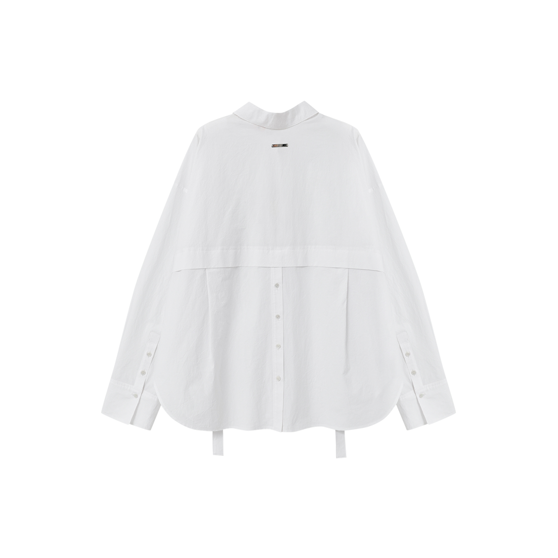 제뉴즈 스위프츠 플라켓 쓰리웨이 랩 셔츠 - 화이트(Znuz Swiftz Placket Three-Way Wrap Shirt - White) - 2