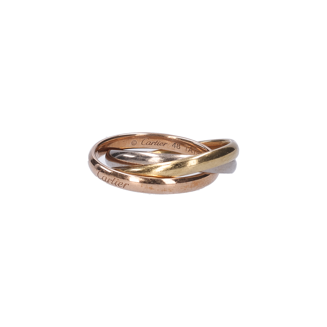 IT2JHCSAELAM Cartier Trinity Ring 18K Yellow Pink White Gold