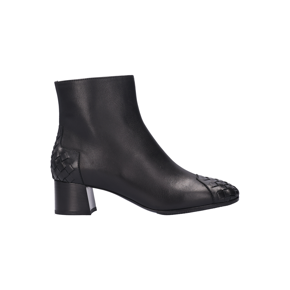 IT582WTHVNI4 Bottega Veneta Leather Ankle Boots Black