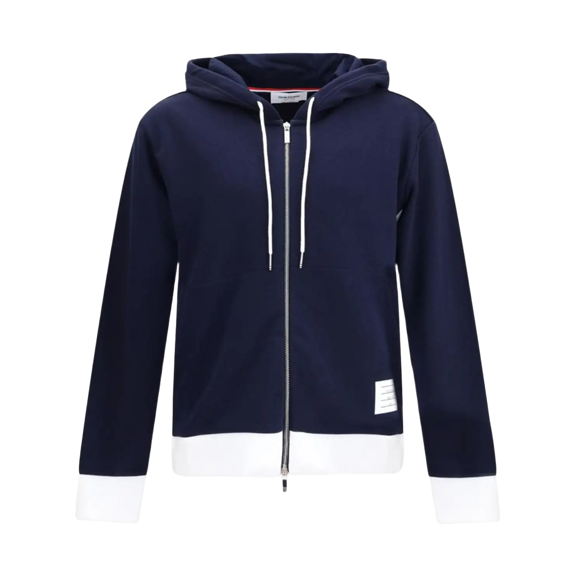 MJT517A 03037 415 25S [15% 쿠폰] Thom Browne Classic 4-Bar Jersey Zip Up Hoodie Blue