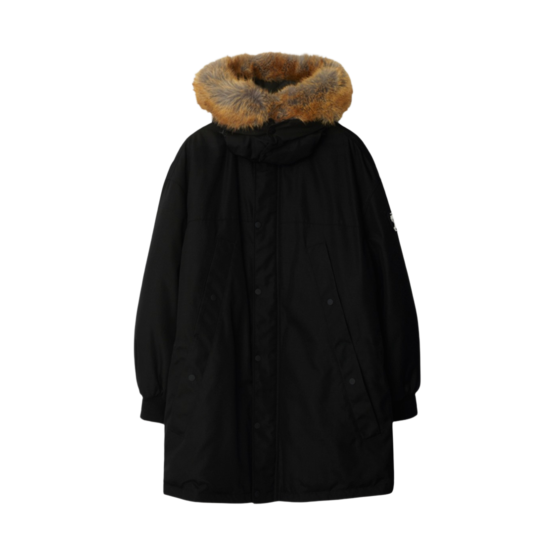 8091561 BLACK 24F [15% 쿠폰] Burberry Faux Fur Trim Nylon Parka Black