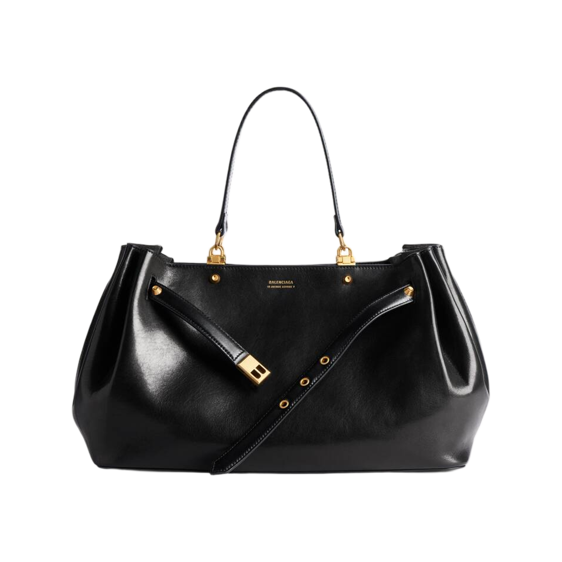 A007J62ACT41000 Balenciaga Fan Carry All Bag Medium Black